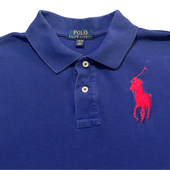 Polo Ralph Lauren Big Pony Boys Large Short Sleeve Polo Shirt Youth Size 14 - Picture 5 of 9